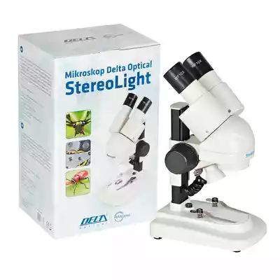 Mikroskop stereoskopowy Delta Optical StereoLight + ząb rekina