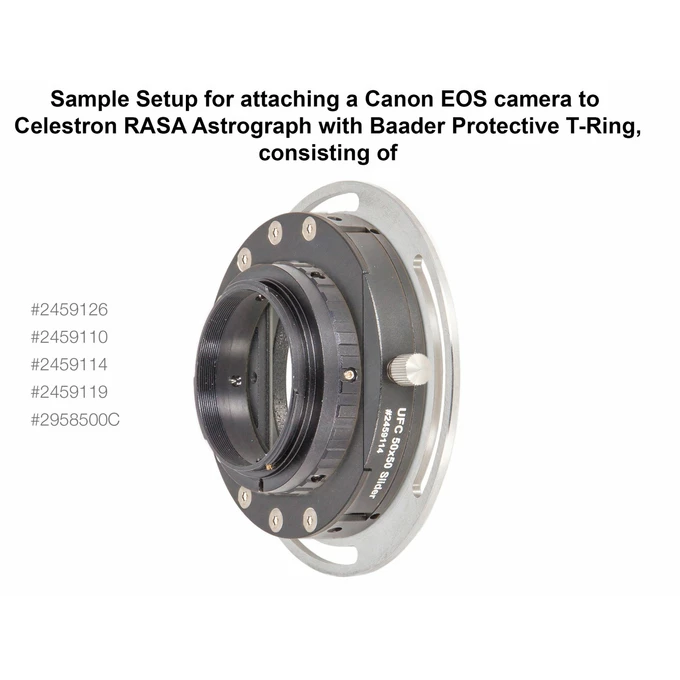Baader UFC S70 / 11&quot;/14&quot; RASA Adapter RASA-plate facing telescope – with S70 dovetail
