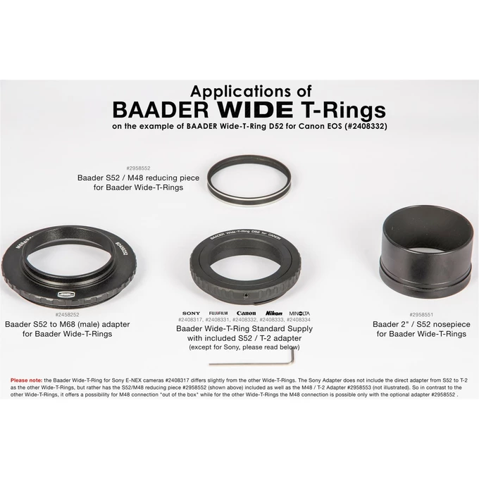 Adapter Baader Wide-T-Ring Minolta AF