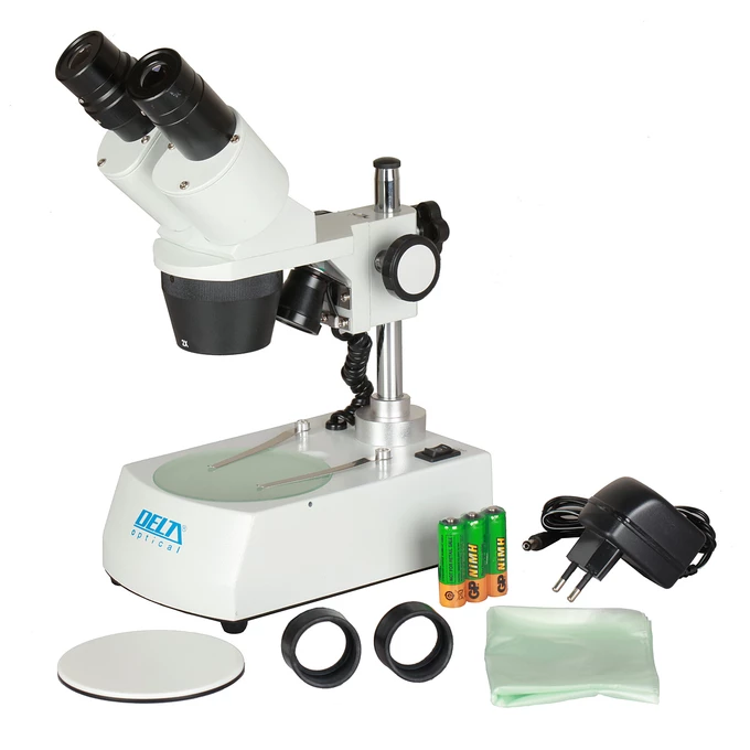 [Zestaw] Mikroskop stereoskopowy Delta Optical Discovery 40 + akcesoria