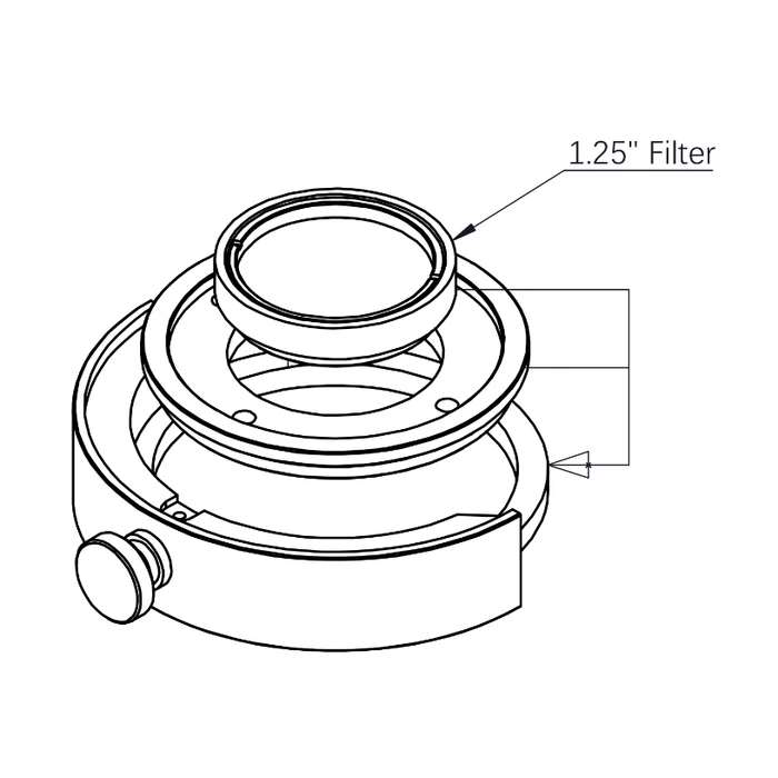 Adapter (redukcja) ZWO do filtrów 2&quot;-1,25&quot;