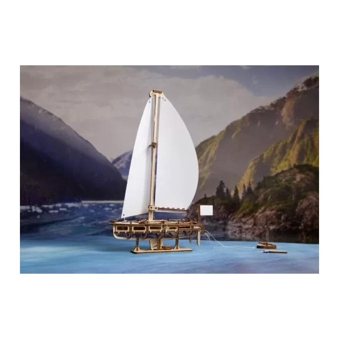 Puzzle 3D Drewniany Model Jacht Oceaniczny Ugears