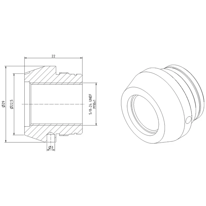 Hamulec wylotowy Sinus Brake stożkowy 1/2x28