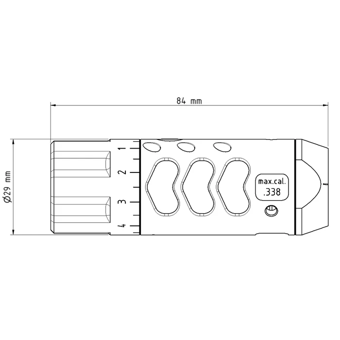 Hamulec wylotowy Sinus Brake stożkowy 1/2x28