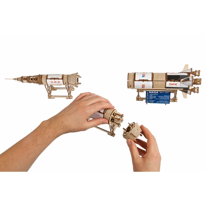 Puzzle 3D Model drewniany NASA Saturn V