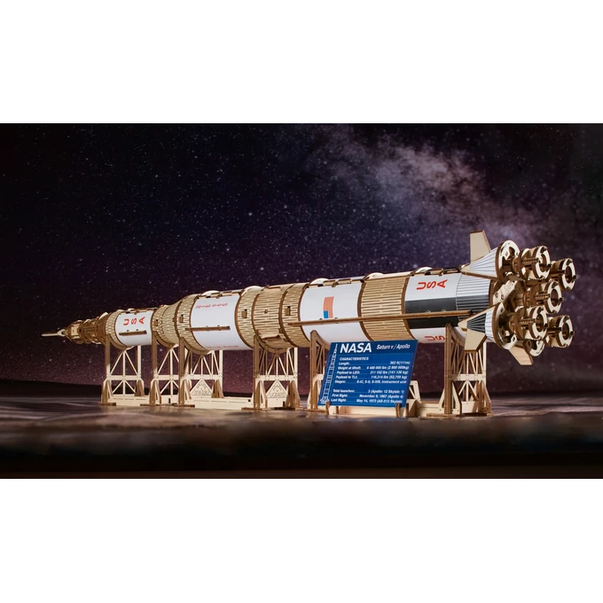 Puzzle 3D Model drewniany NASA Saturn V